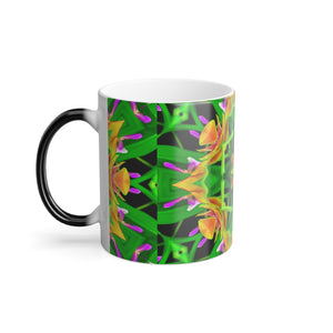 Color Morphing Mug, 11oz, Orchid Kaleidoscope #2