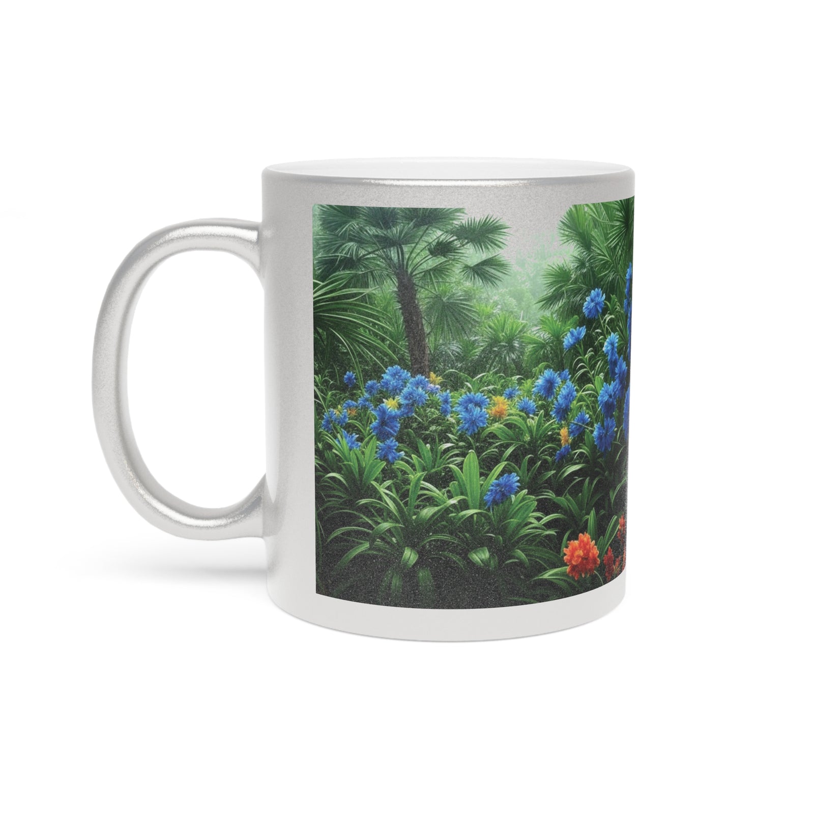Tropical Metallic Mug, Gold or Silver - After a Rainforest Rain