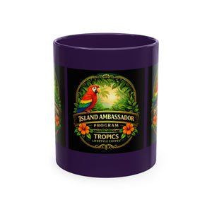 Tropical Parrot Coffee Mug — "Island Ambassador" Ceramic Cup