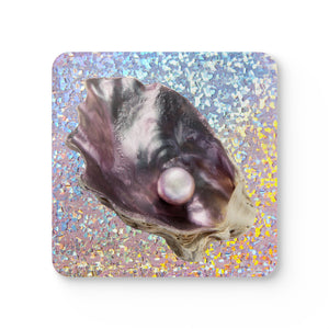 Coaster Set/4 - Disco Lavender Pearl Oyster
