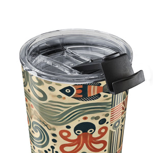 20oz Tumbler – Retro Octopus Insulated Travel Cup