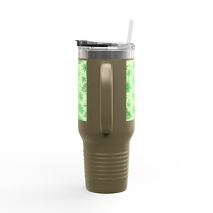 Insulated Travel Mug, 40oz / Faraway Toile/Green - Perfect for Outdoor Adventures
