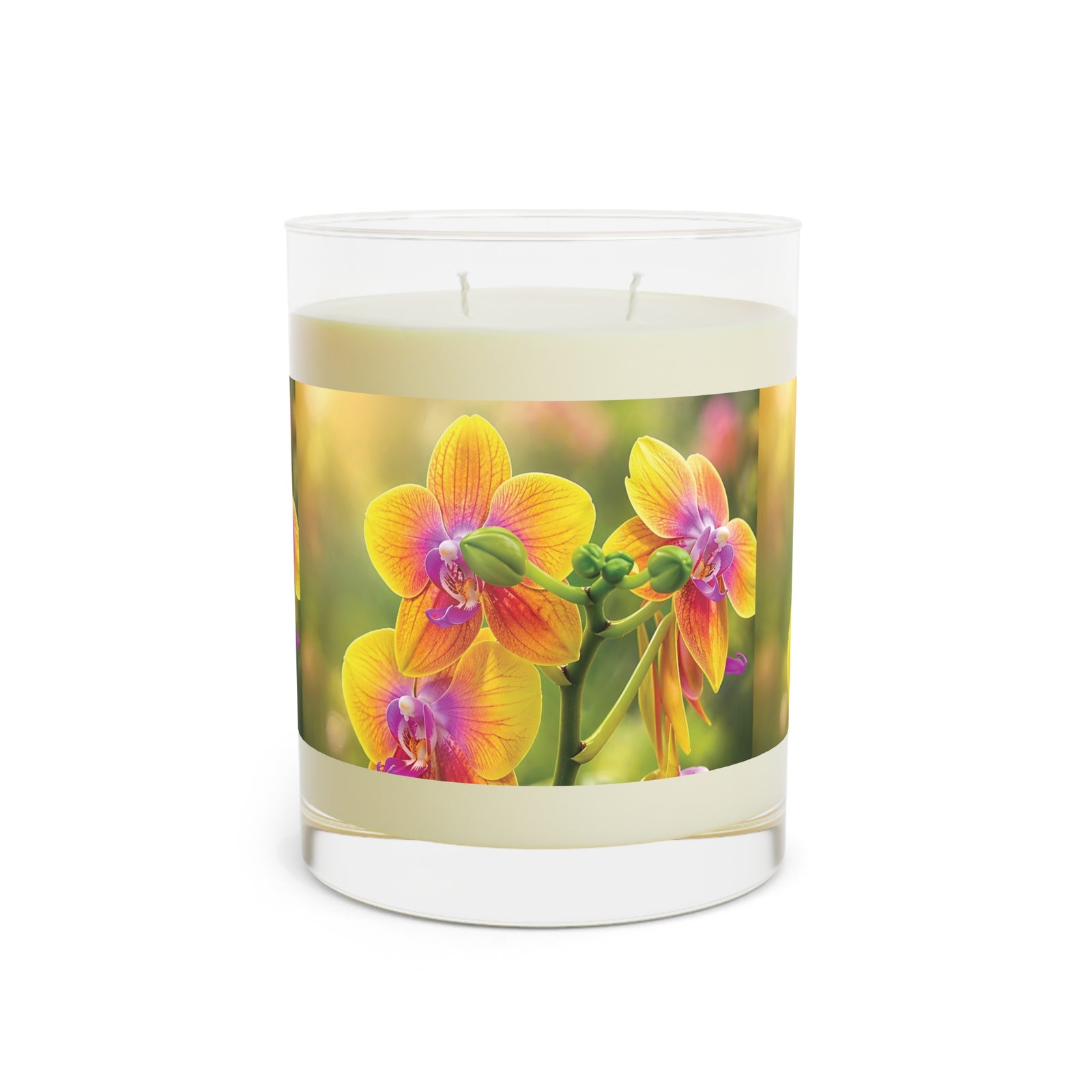 Fiesta Orchid Garden Scented Candle — Floral 11oz Glass Jar