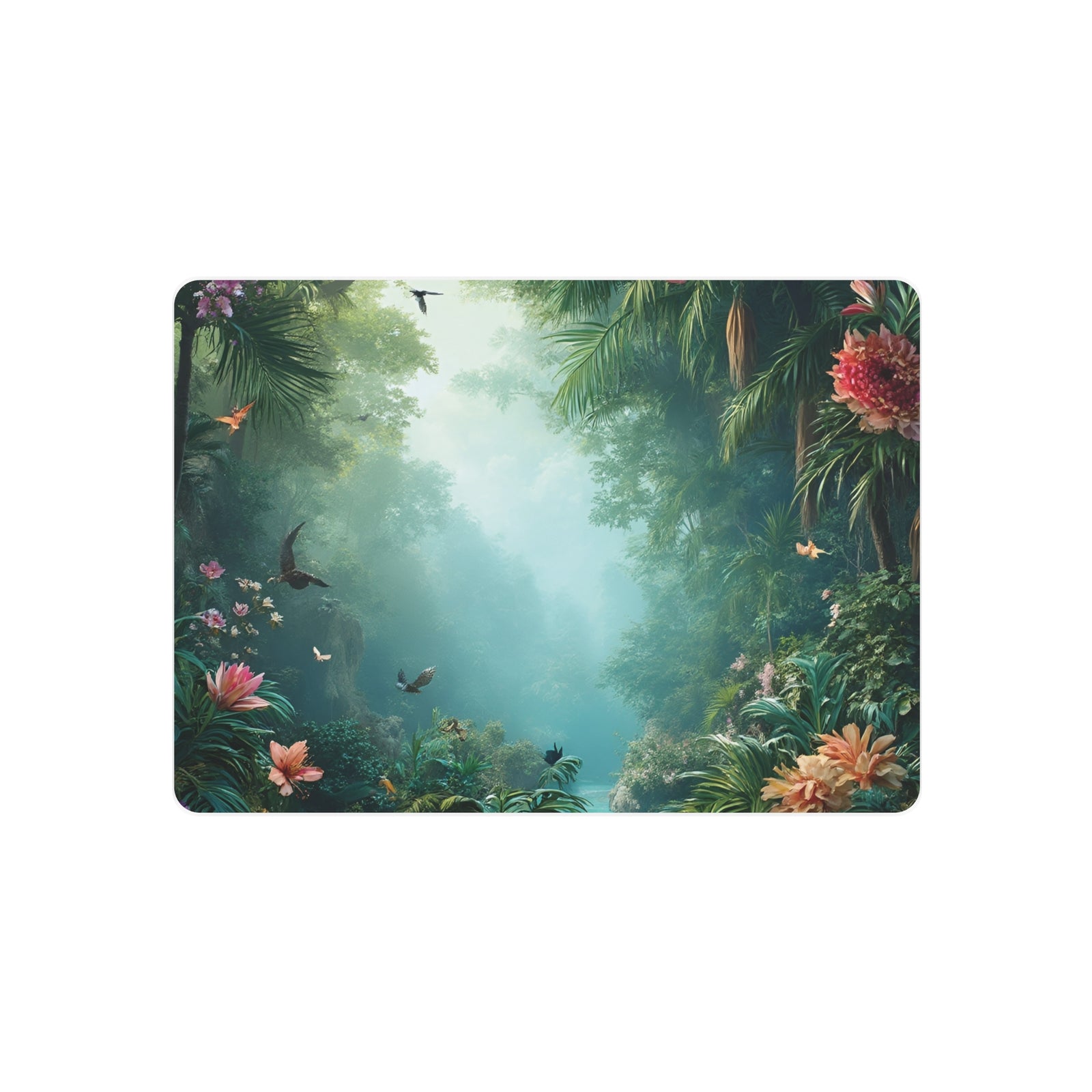 Tropical Jungle Metal Art Sign — Lush Rainforest Wall Decor