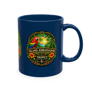 Tropical Parrot Coffee Mug — "Island Ambassador" Ceramic Cup