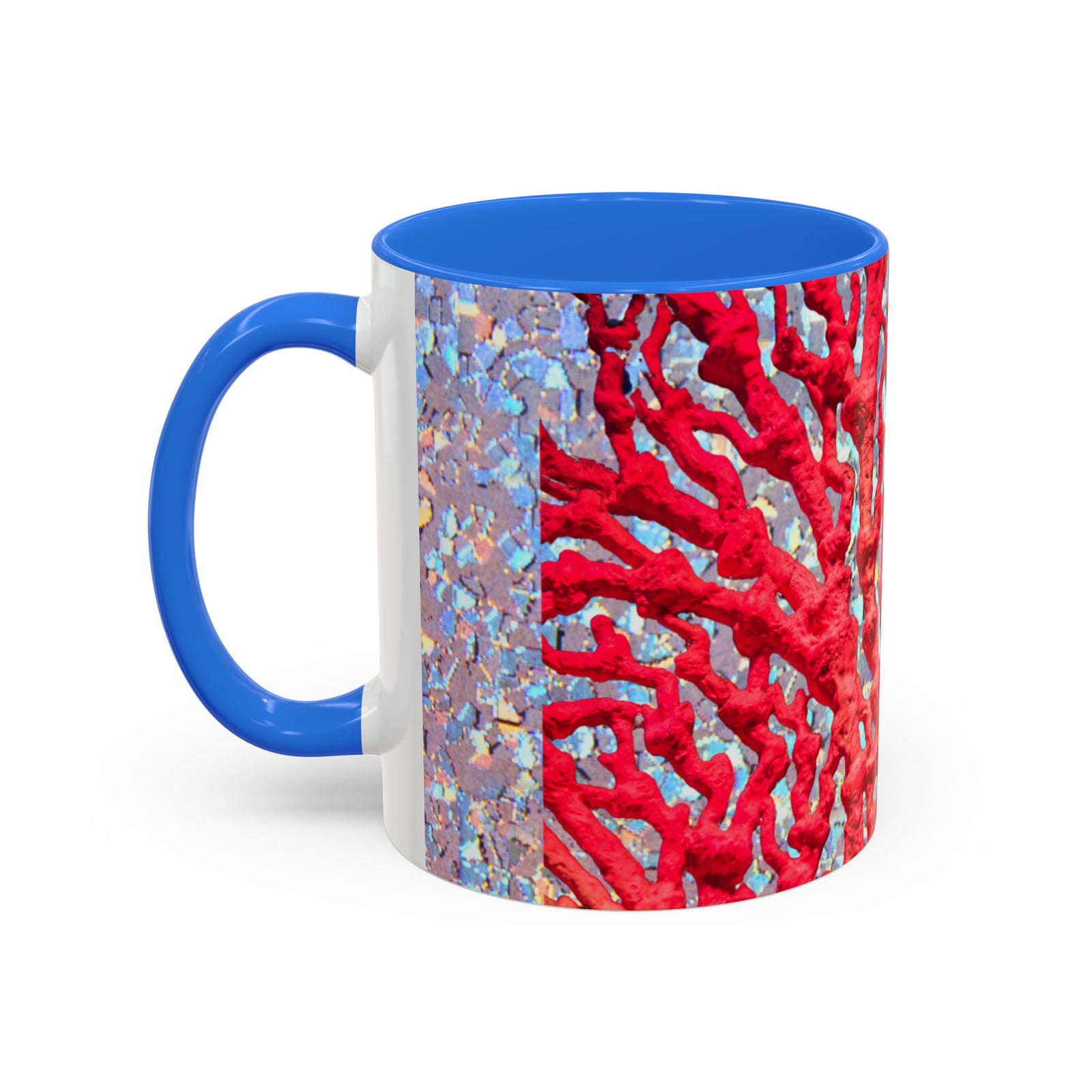 Colorful Mugs (11oz, 15oz), Disco Coral Reef Macro