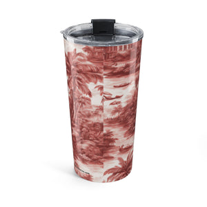 Tumbler 20oz - Tropical Toile, Russet