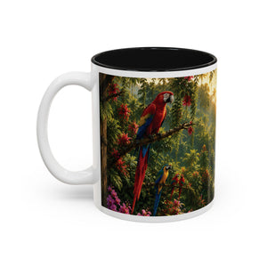 Tropical Waterfall Mug – Lush Jungle Scenic Accent Coffee Cup (11oz/15oz)