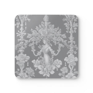 Coaster Set/4 - Pearl Lady Toile,/Slate