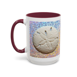 Colorful Mugs (11oz, 15oz), Disco Sand Dollar