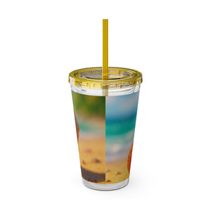 Tropical Tumbler with Straw | 16 oz: Baby Hermit Crab