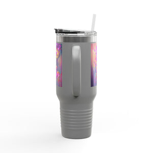 Fantasy Orchids Insulated Travel Mug - 40oz - Perfect for Outdoor Adventures