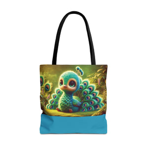 Baby Peacock Trio Tote Bag - 3 Sizes