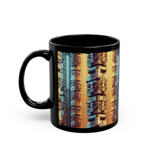 Black Coffee Mug - Techno Tiki Totems