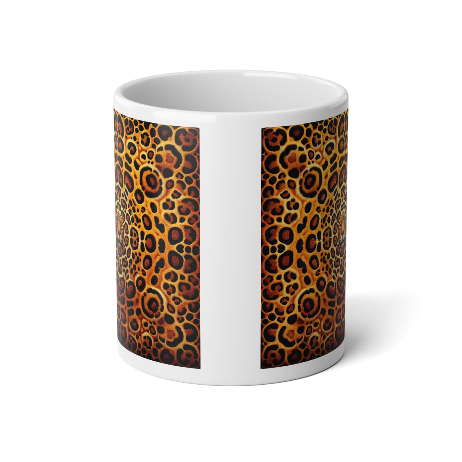 Jumbo Mug, 20oz, Kaleidoscope Jaguar Spots | Tropical Coffee Cup