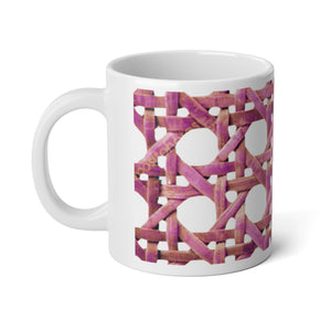 Jumbo Mug, 20oz, Chair Wicker Pink | Tropical Coffee Cup