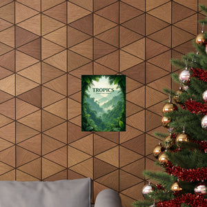 Tropics Lifestyle Coffee Poster — Rainforest Mist Matte Vertical Print