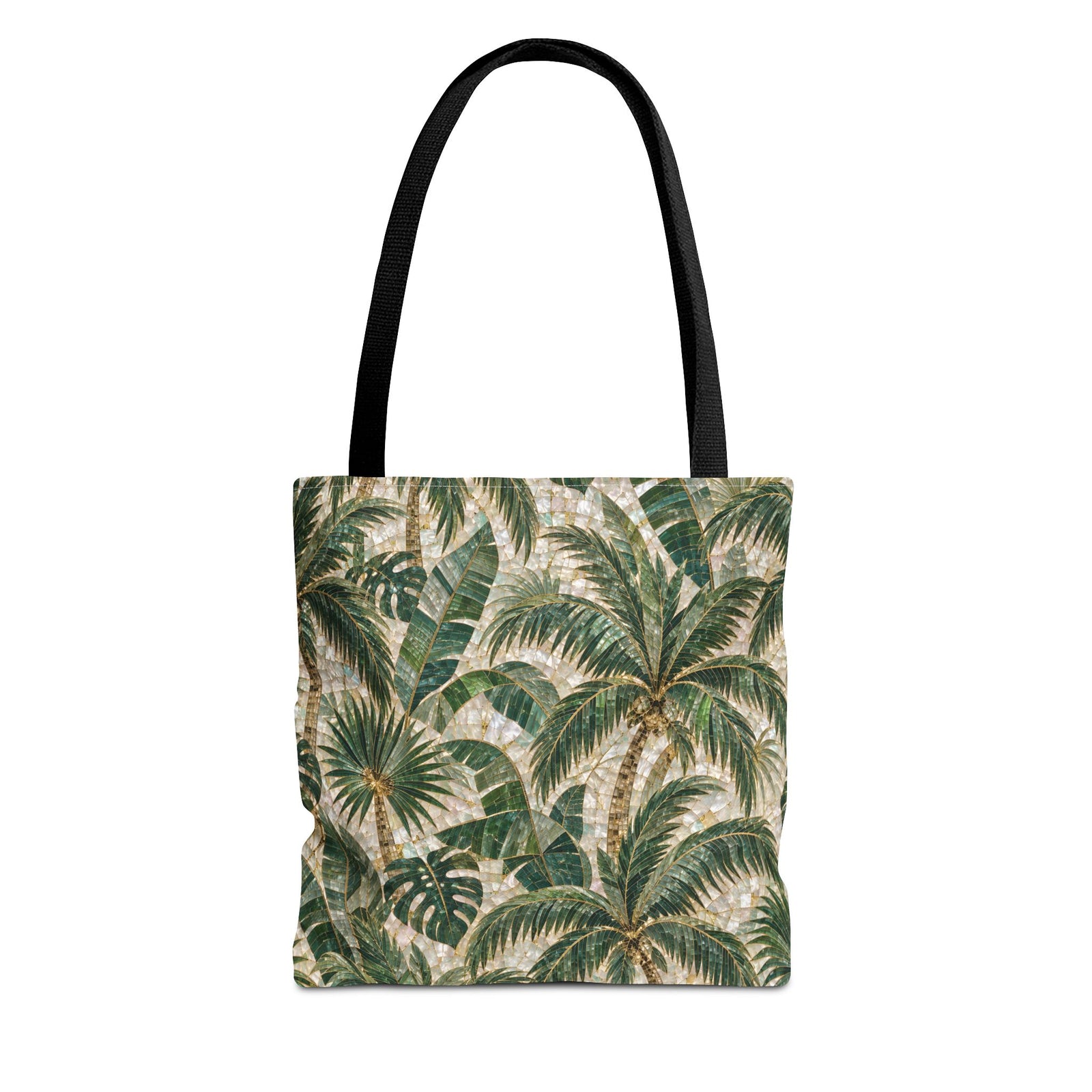 Tropical Palms MosaicTote Bag – Vintage Beach Market Bag