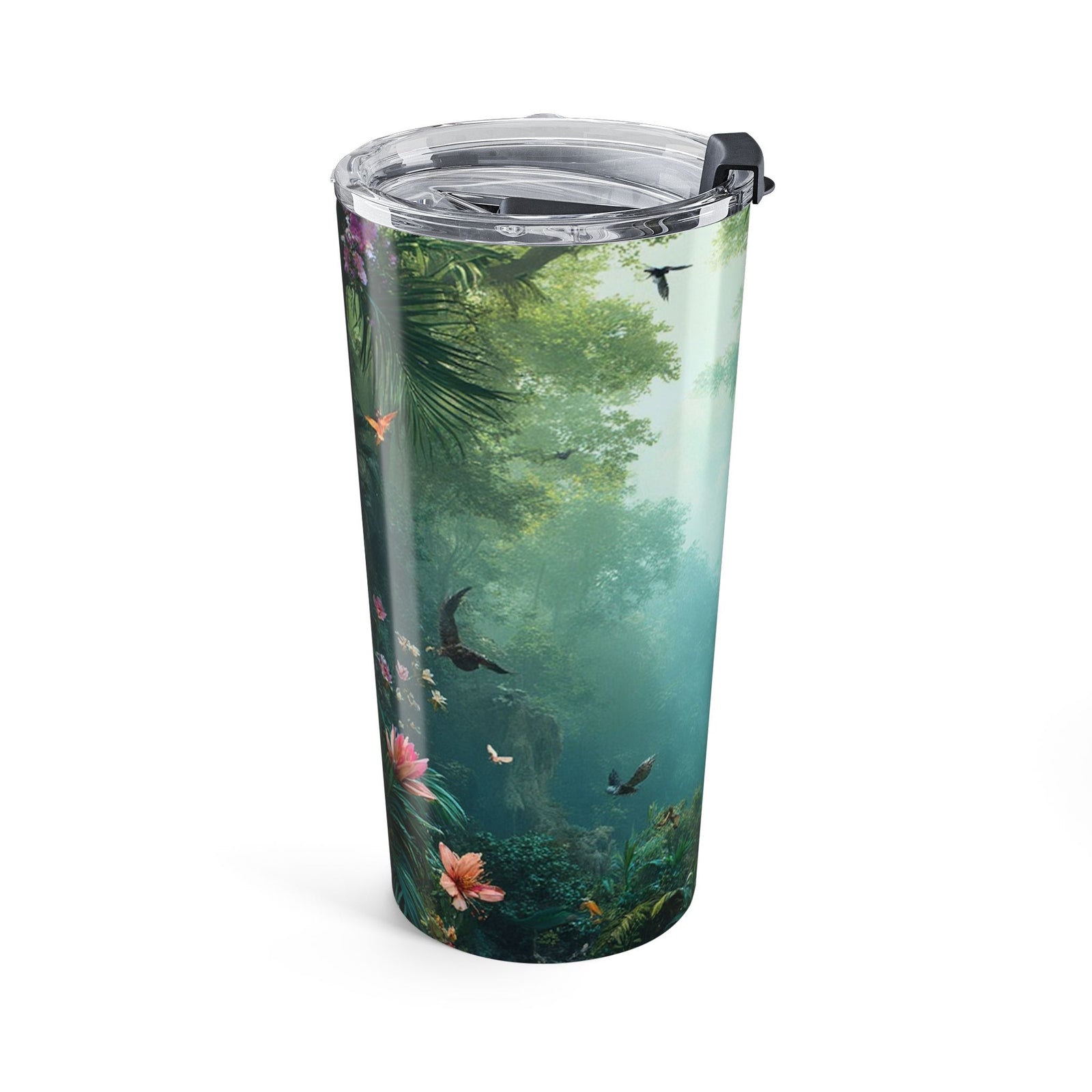 20oz Tumbler — Tropical Jungle Mist Paradise Travel Cup