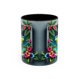 Accent Color Coffee Mug (11, 15oz), 8 Colors - Tropical Margarita