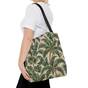 Tropical Palms MosaicTote Bag – Vintage Beach Market Bag