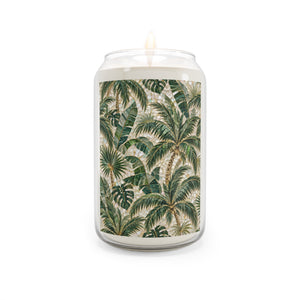 Tropical Palm Mosac Soy Candle — 13.75 oz Scented Jar, 3 scents
