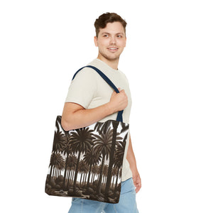 Woodcut Palms Tote Bag - 3 Sizes
