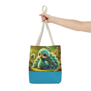 Baby Peacock Trio Tote Bag - 3 Sizes