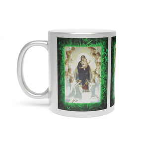 Tropical Metallic Mug, Religious, Silver - Madonna of the Angels