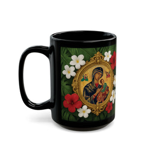 Religious Black Coffee Mug - Our Lady of Perpetual Help