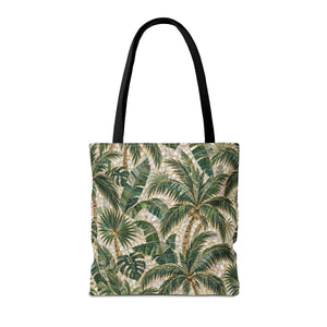Tropical Palms MosaicTote Bag – Vintage Beach Market Bag