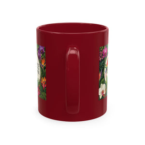 Tropical Coffee Mug, 11 oz — Ceramic Tropics Lifestyle Coffee Colorful Logo