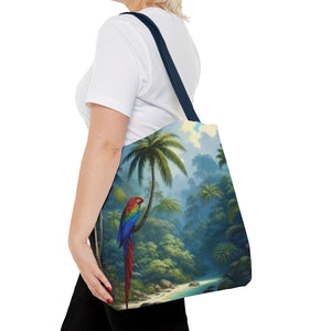 Sleeping Beauty Parrot Tote Bag - 3 Sizes