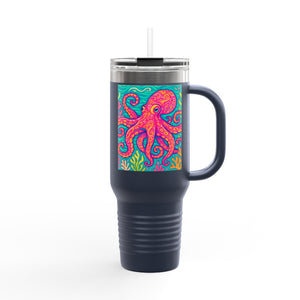 Kraken Joe/Red Insulated Travel Mug - 40oz - Perfect for Outdoor Adventures