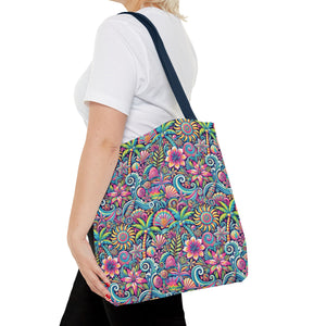 Happy Tropics/Repeat Tote Bag - 3 Sizes