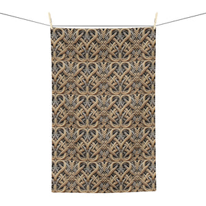 Tropical Microfiber Coffee/Tea Towel – Woven Rattan Pattern