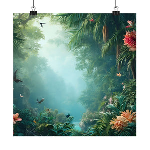 Tropical Rainforest Poster, Matte ~ Another Day in Paradise