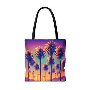 Sunset Palms Tote Bag - 3 Sizes