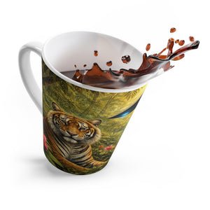 Latte White Mug - UFO and Tiger