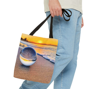 Sunset Beach Crystal Ball Tote