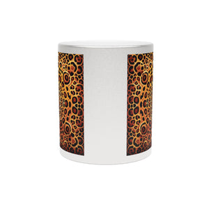 Tropical Metallic Mug, Gold or Silver: Kaleido Jaguar