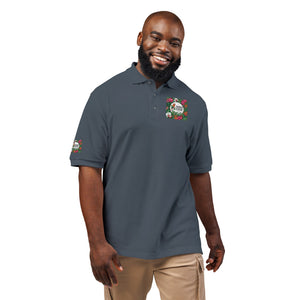 ‘Good Vibes’ Embroidered Polo ~ Tropics Lifestyle Coffee Logo, Many Colors