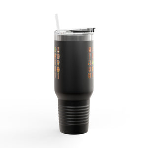 Insulated Travel Mug, 40oz / Tiny Tiki Dudes - Perfect for Outdoor Adventures