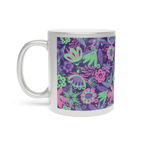 Tropical Metallic Mug, Gold or Silver: Flora Tropical