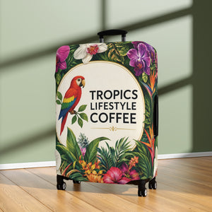 Tropics Lifestyle Coffee Floral Parrot Luggage Cover