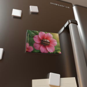 Coffee Bean Flower Rectangle Magnet — Tropics Lifestyle Coffee Decorative Fridge Magnet