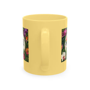 Tropical Coffee Mug, 11 oz — Ceramic Tropics Lifestyle Coffee Colorful Logo