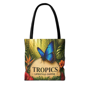 Rainforest Butterfly Coffee Brand Tote Bag - 3 Sizes