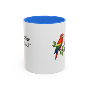 Tropics Lifestyle Coffee Mug — Colorful Macaw Parrot 11oz