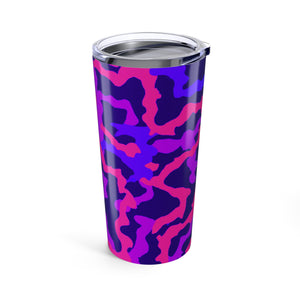 20oz Tropical Glossy Tumbler / Coral Threads Heatwave